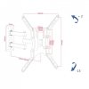 UCHWYT DO TV LED/LCD 19-56 30KG AR-61A reg. pion/poziom ART